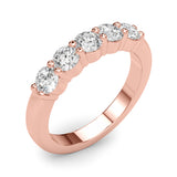5-Stone Lab-Grown Diamond Ring – Timeless Symbol of Love with Brilliant DE Color, VVS Clarity Diamonds in an Elegant Shared U-Prong Setting