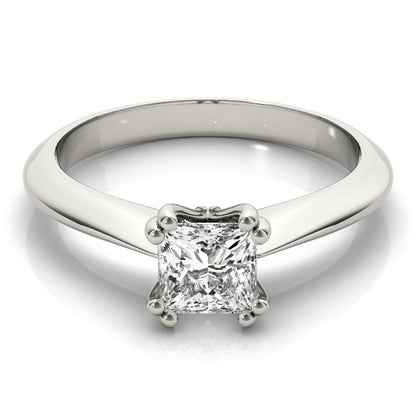  Princess Cut Diamond Four-Prong Heart Shaped Engagement Ring