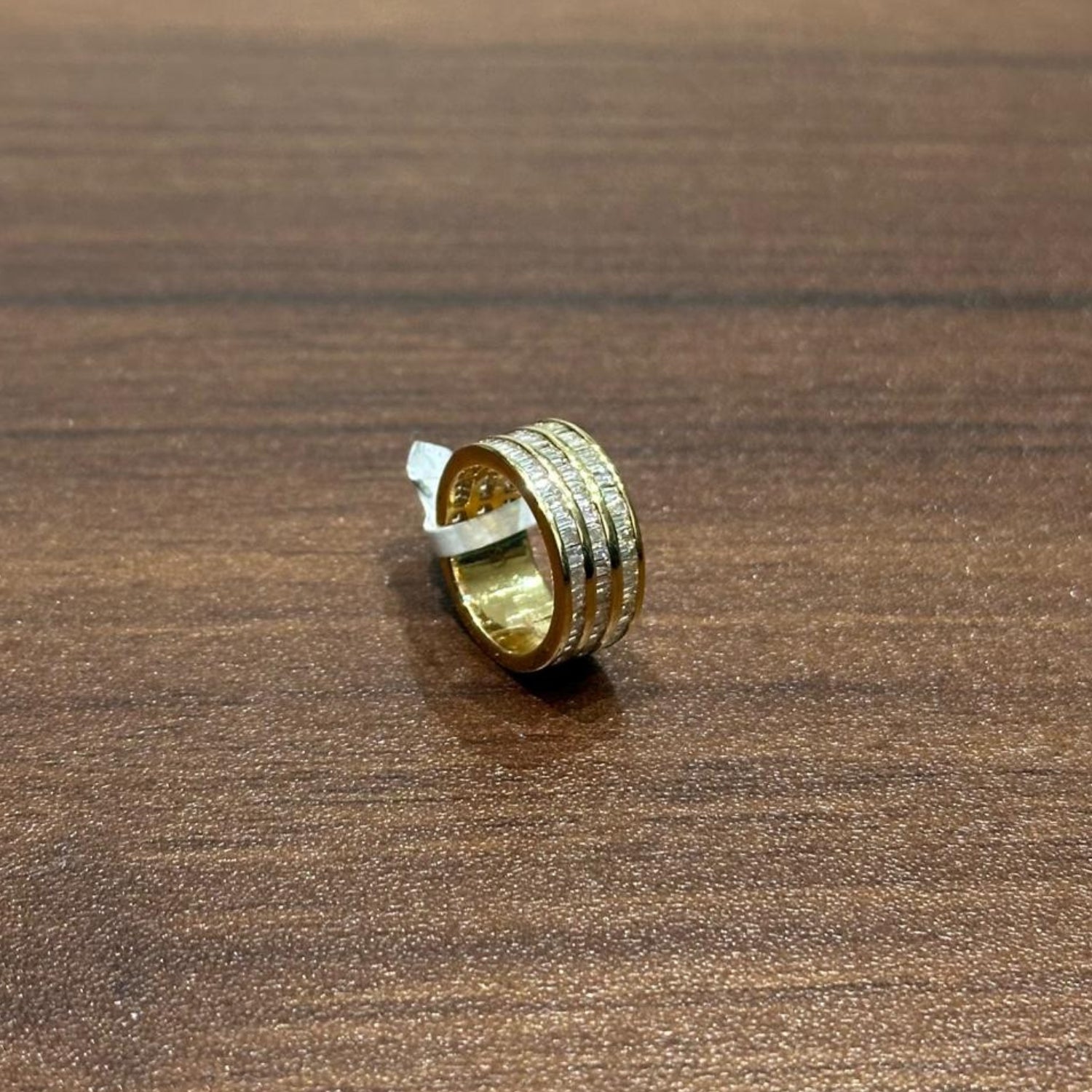 natural baguette diamond eternity band