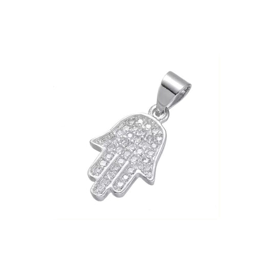 0.13ct Lab Diamond Pendant In Silver