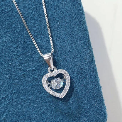 0.06ct Diamond Heart Necklace In Gold