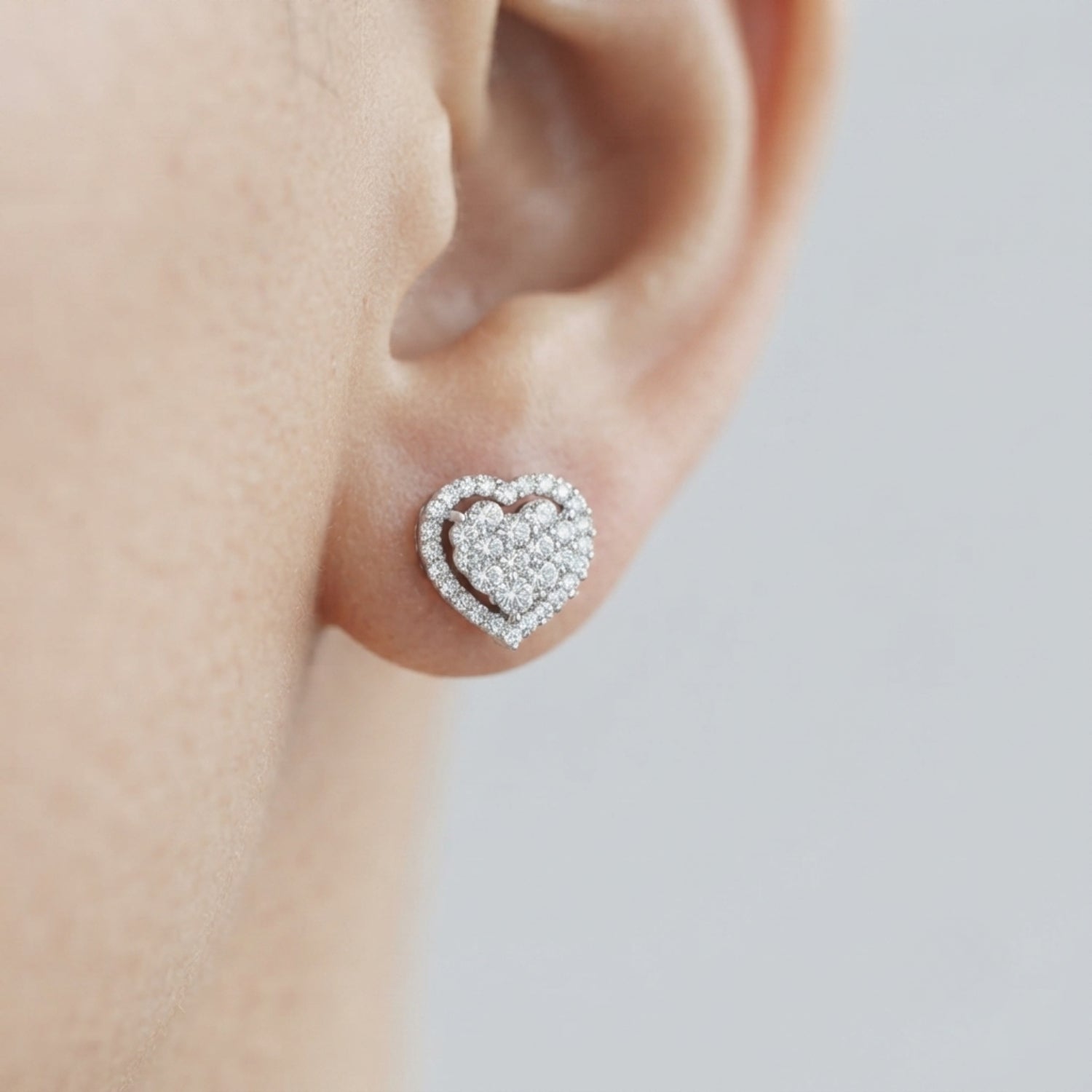 1.00 Carat Natural/Lab Grown Diamond Cluster Earring In 9K/18K Hallmarked Gold