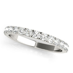 Round Cut Natural Diamond Half Eternity Wedding Ring Crafted in Platinum | Timeless Jewellery
