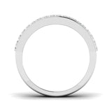 Lab-Grown Round & Baguette Diamond Half Eternity Sandwich Ring | Wedding Gift For Her | UK Hallmarked