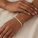 Brilliance Lab Diamond Set 1.00ct Tennis Bracelet in 18K Gold Vermeil