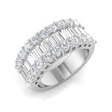 Baguette & Brilliant Diamond Ring Eternity Ring