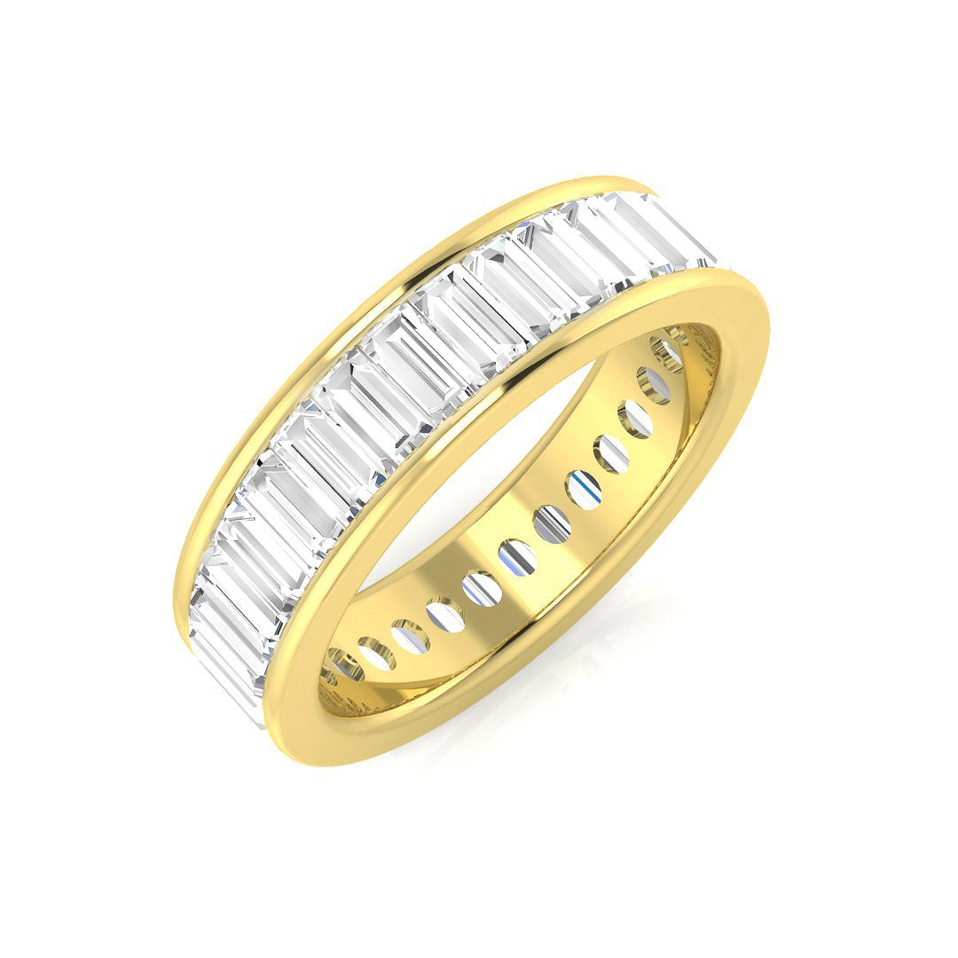0.85 to 3.00ct Lab-Grown Baguette Cut D/VVS Diamond Full Eternity Ring.