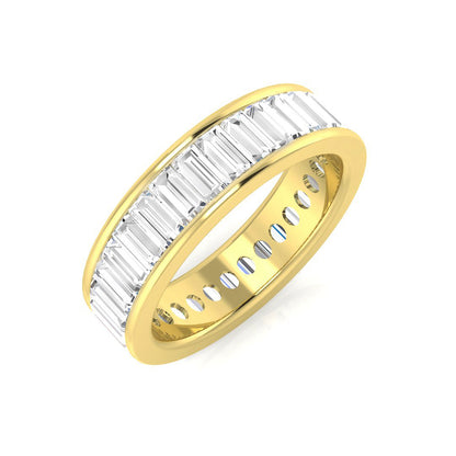 0.85 to 3.00ct Lab-Grown Baguette Cut D/VVS Diamond Full Eternity Ring.