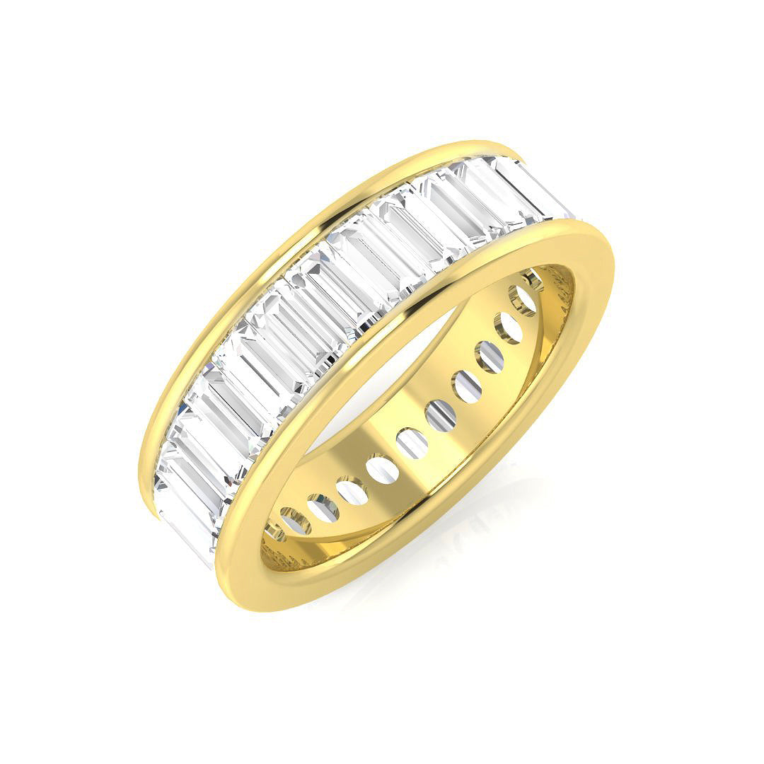 0.85 to 3.00ct Lab-Grown Baguette Cut D/VVS Diamond Full Eternity Ring.