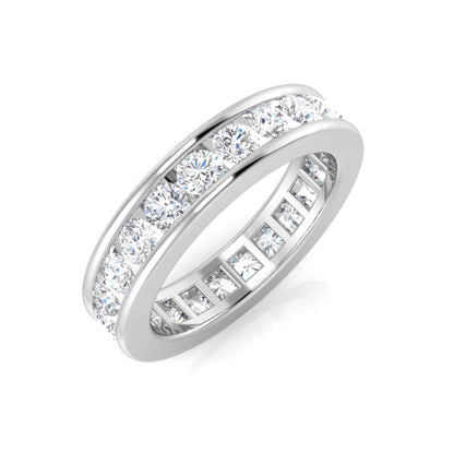 D/VVS 0.50 to 3.3ct Lab-Grown Round Cut Diamond Full Eternity Ring.