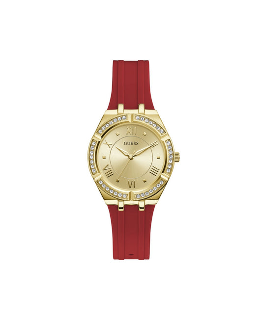 GUESS Women's Watch GW0034L6 – 36mm Red Silicone Strap