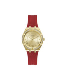 GUESS Women's Watch GW0034L6 – 36mm Red Silicone Strap