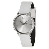 Calvin Klein Accent Ladies Watch – White Leather Strap