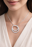 Intertwined Diamond Circle Pendant | Lab-Grown & Natural Diamond