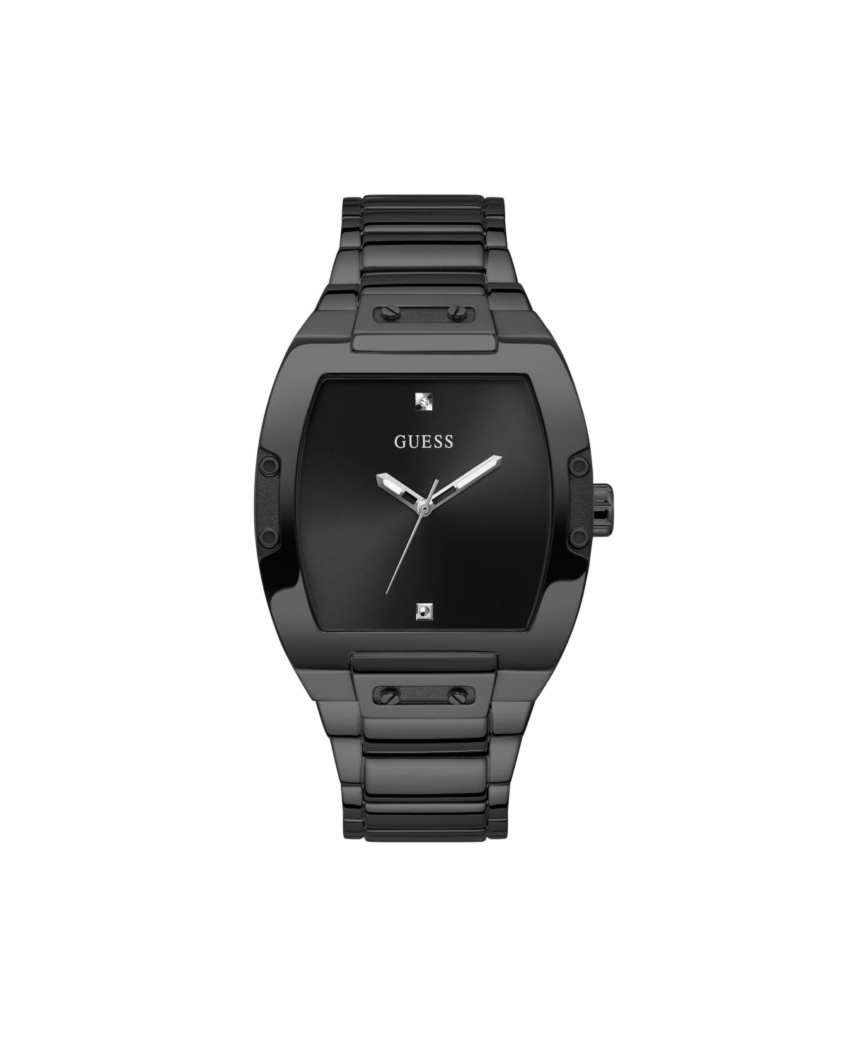 Montre-bracelet Guess pour homme en acier inoxydable noir