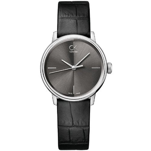 CK Accent Dark Grey Womens Watch 15mm Strap Black
