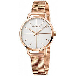 Calvin Klein Even K7B23626 Ladies Rose-Gold 36 mm Mesh Watch