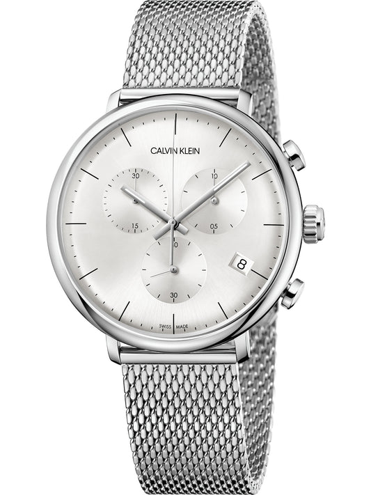Calvin Klein High Noon Chronograph Quartz Silver Dial Men S Watch K8M27126