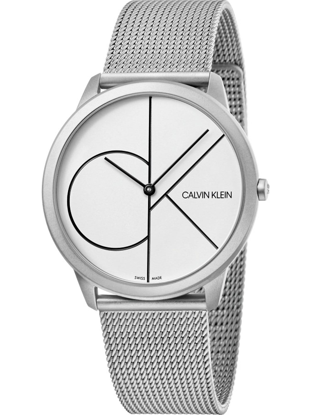 Calvin Klein Minimal Men’s White Dial Stainless-Steel Watch