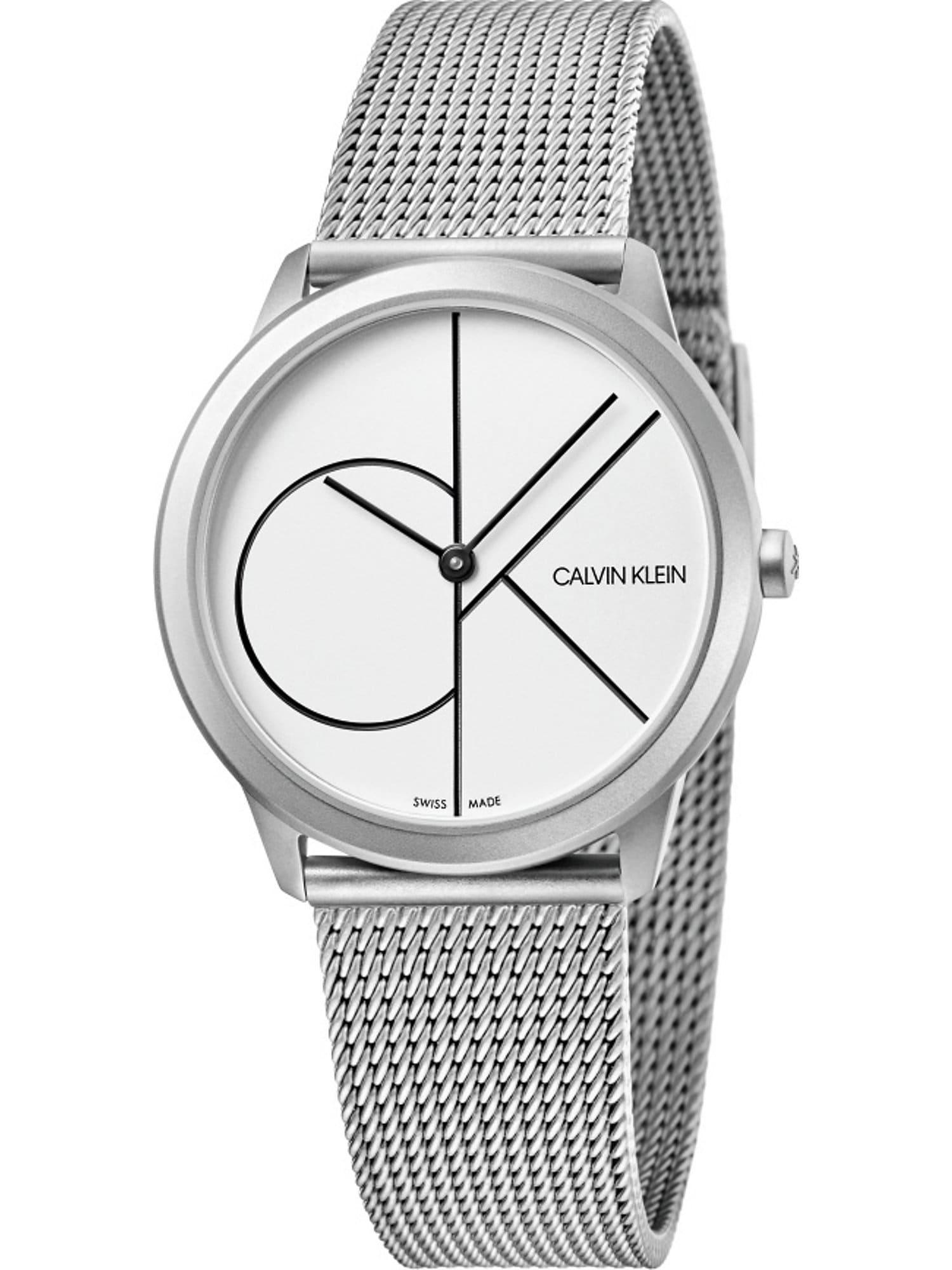 Calvin Klein K3M5215X Men’s Watch – 35 mm Stainless Steel Case, Grey Dial