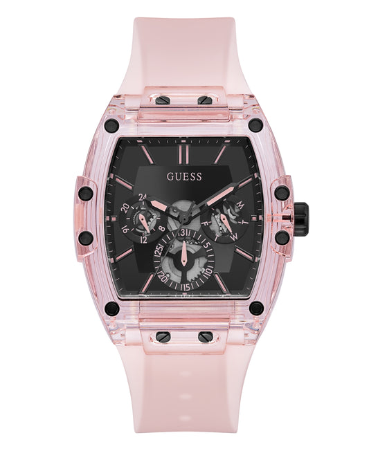 Guess GW0032G1 Men’s Pink Silicone Strap Watch – 43 mm Case
