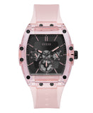 Guess GW0032G1 Men’s Pink Silicone Strap Watch – 43 mm Case