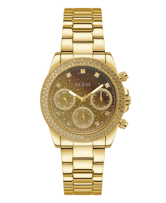 Guess Women's Quartz Gold-Tone Stainless Steel Strap Watch