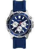 Fossil Garrett  Men’s Chronograph Watch – Blue Sunray Dial