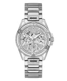 Guess Women's Silver-Tone Stainless Steel Bracelet Watch 40mm