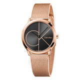 Womens Minimal Rose Gold Tone Watch