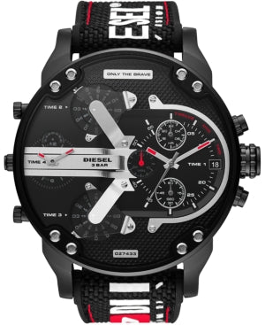 Diesel Mr Daddy 2.0 Multimovement Bonded Silicone/Nylon Watch.