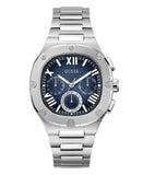Guess Men's Multifunction Silver-Tone Stainless Steel Watch