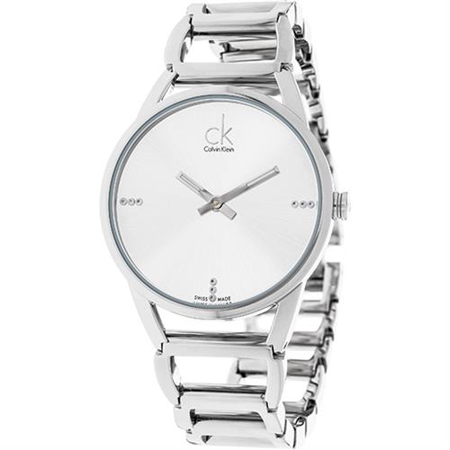 Calvin Klein Ladies Watch – Silver Dial & Bracelet, Stainless Steel Case