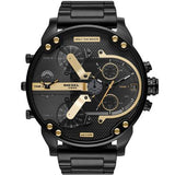 Montre chronographe Diesel Mr Daddy 2.0 pour homme, noire