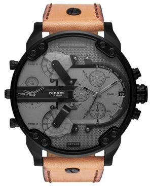 Diesel Mr. Daddy 2.0 Chronograph 57mm Brown Leather Watch