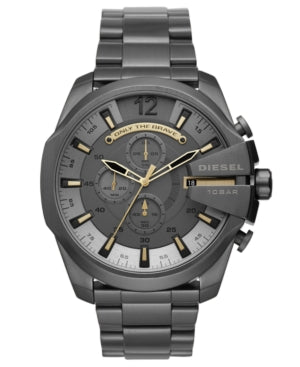 Diesel Men S Mega Chief Chronograph Grey Dial Watch DZ4466