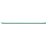 Round Lab-Grown Emerald Line Bracelet In Gold & Platinum