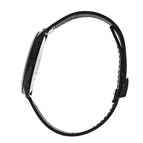 Calvin Klein Minimal Unisex Mesh Bracelet with Black Dial CK Logo Watch