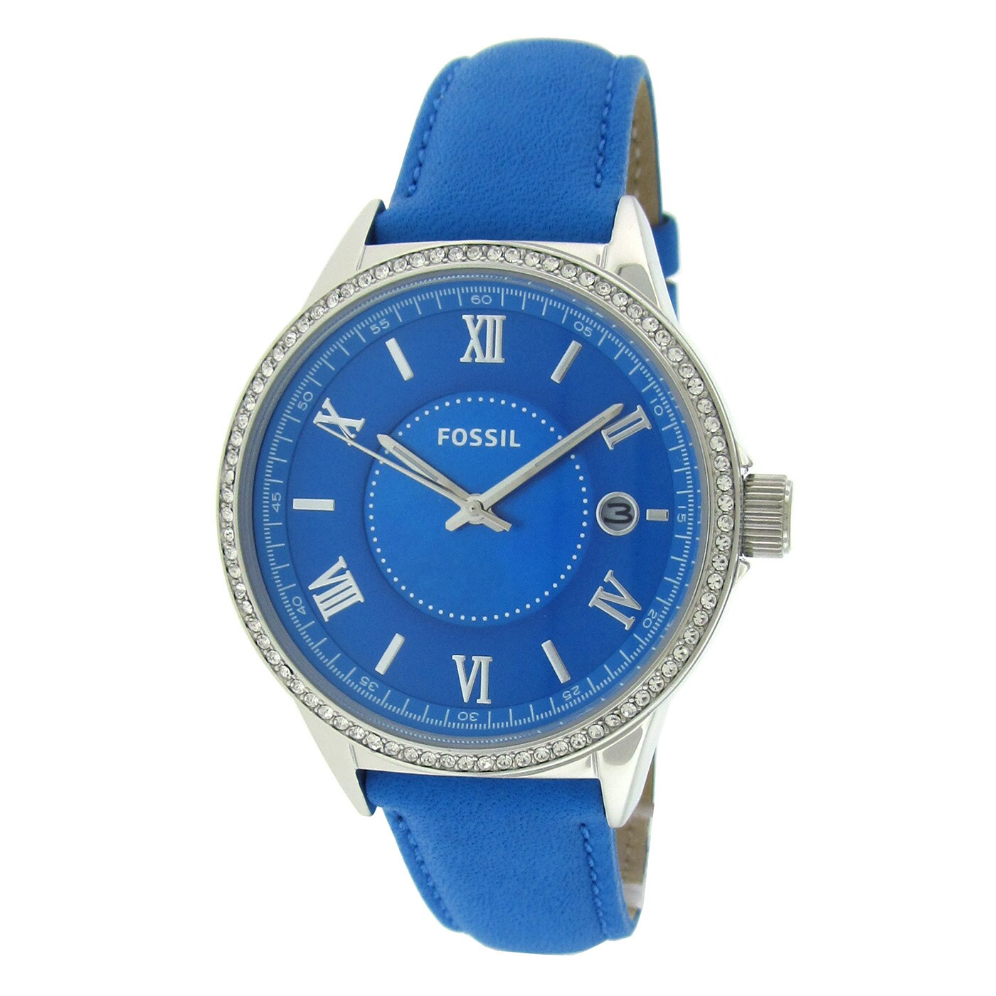 Fossil Men’s Watch BQ1111, Blue Dial & Stainless Steel Bracelet