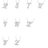 Gold Pendant with Baguette and Round Cut Diamond