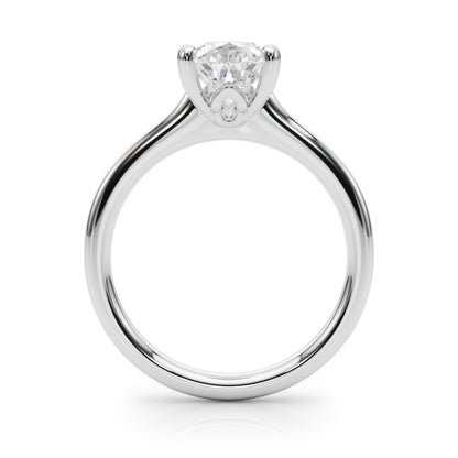 IGI Lab-Grown Pear Diamond 5 Claw Solitaire Engagement Ring, D Color VVS Clarity