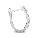 0.06ct Round Lab Grown Diamond Huggie Hoop Studs Earrings in Gold