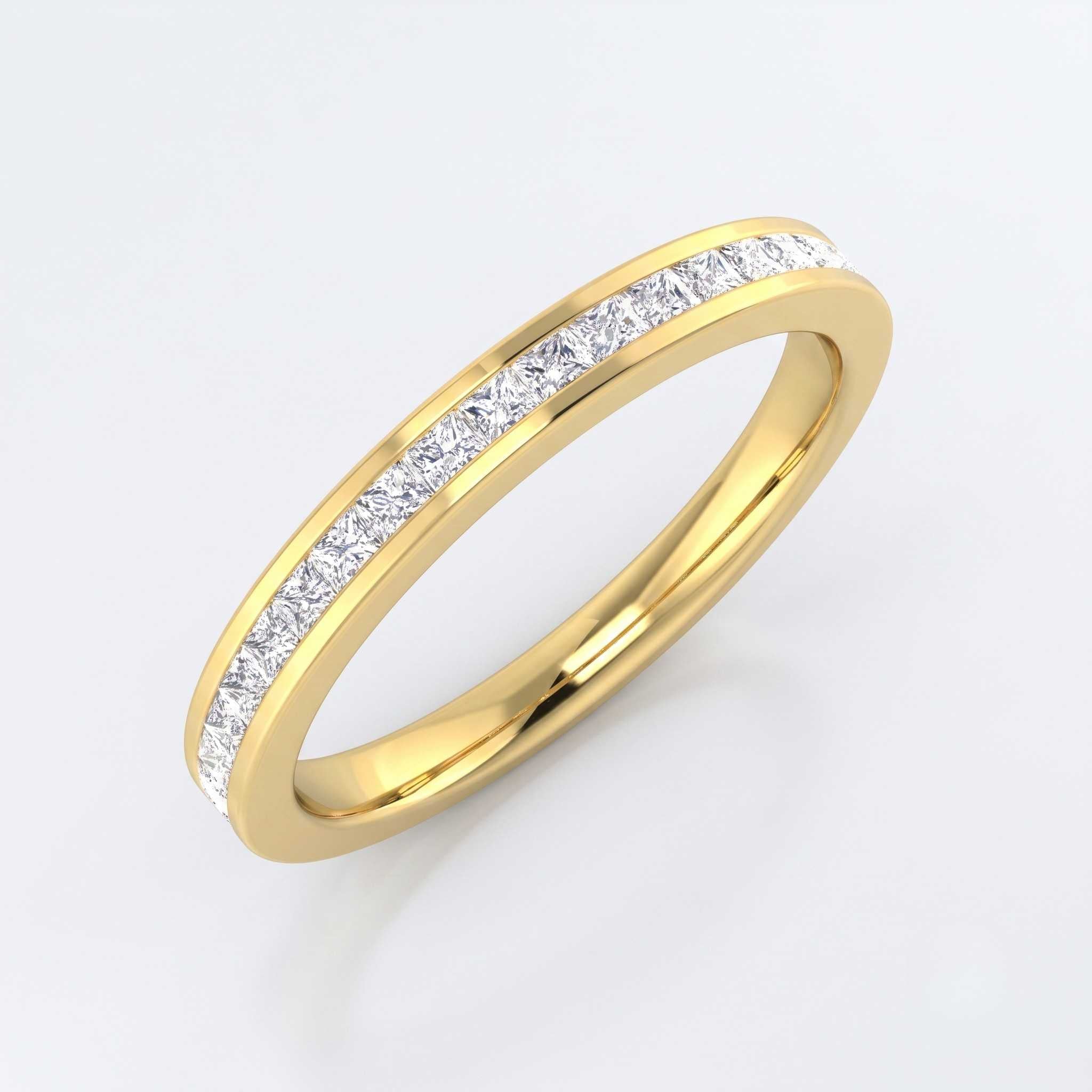 Lab-Grown Diamond Princess Half Eternity Ring | 0.33ct