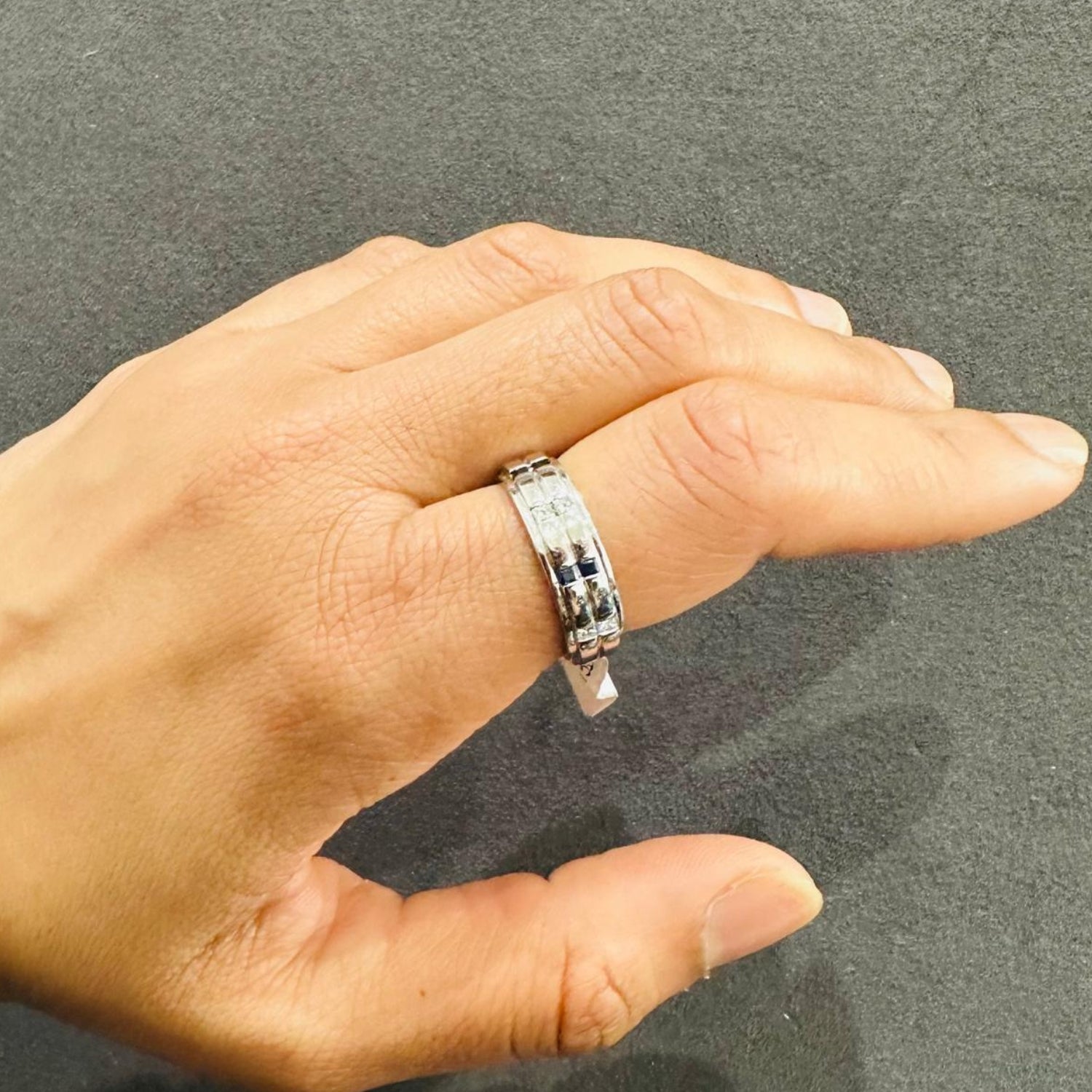 princess cut diamond band