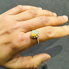9k yellow gold ring