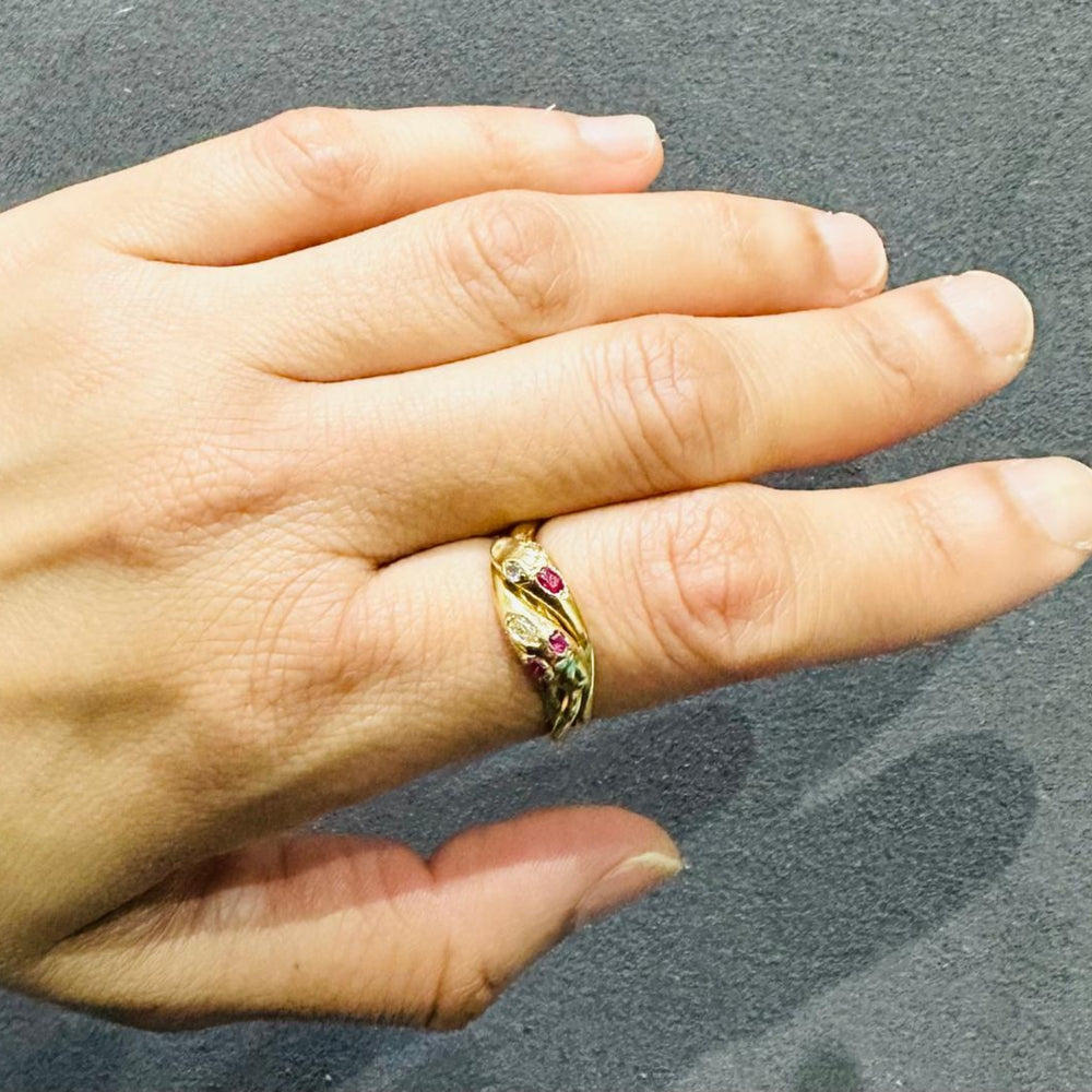 18k yellow gold ring