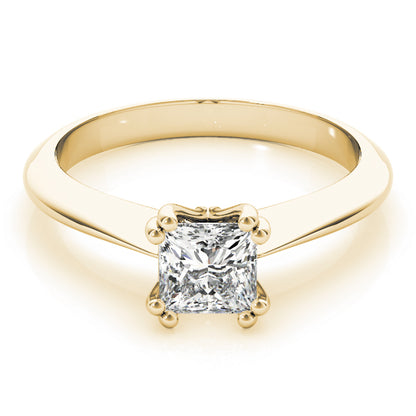  Princess Cut Diamond Four-Prong Heart Shaped Engagement Ring