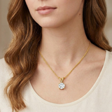 Chloe 0.25ct Lab Grown Diamond Solitaire Pendant Necklace in 9K Yellow Gold