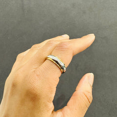 gold platinum ring