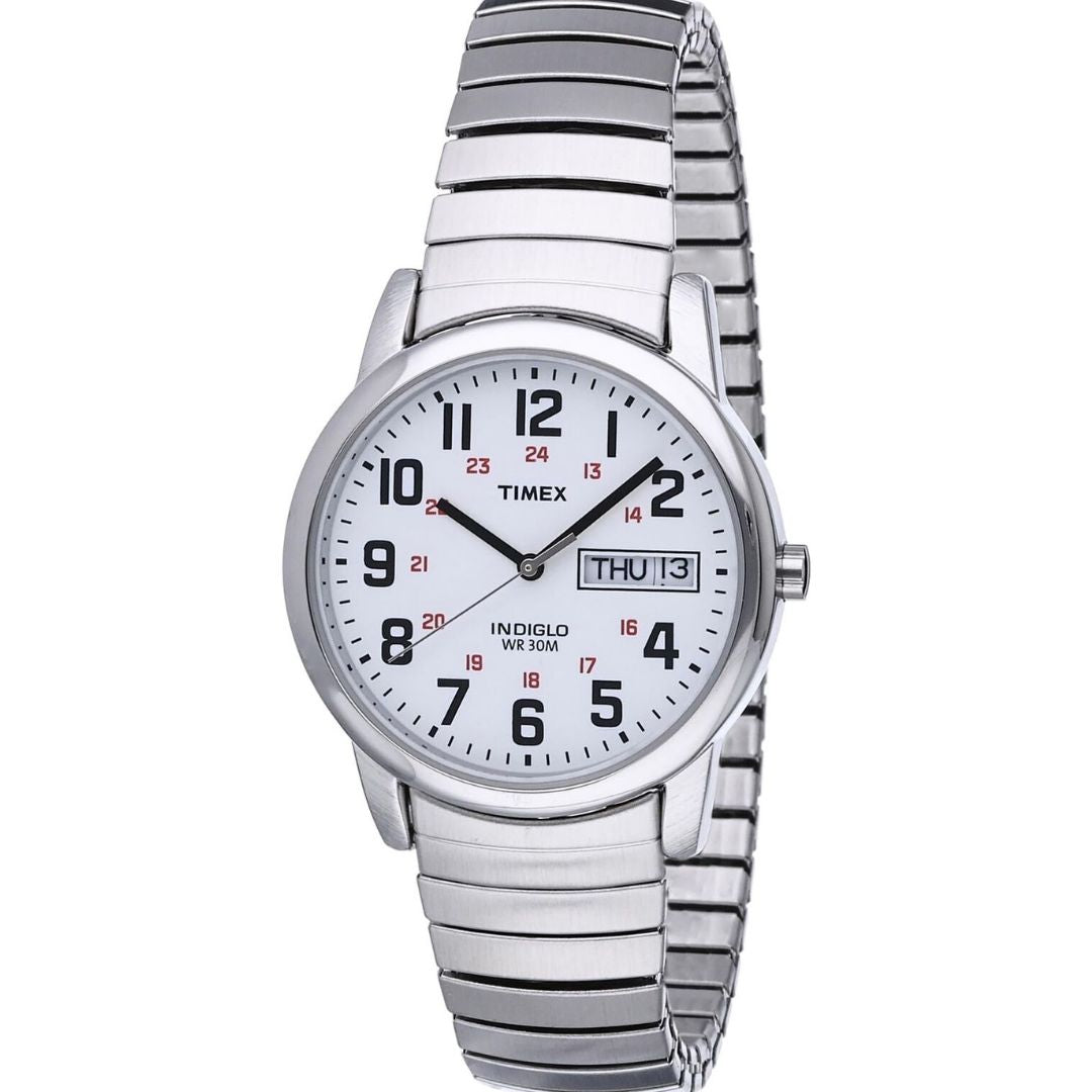 Mens Easy Reader Watch with Stainless Steel Strap – Finediam